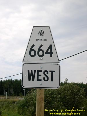 HWY 664 ROUTE MARKER - © Cameron Bevers