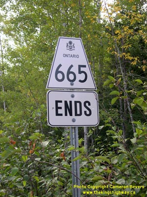 HWY 665 ROUTE MARKER - © Cameron Bevers