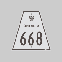 HWY 668 ROUTE MARKER - © Josh Anderchek