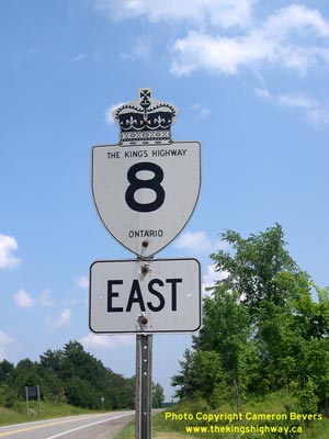 HWY 8 ROUTE MARKER -  © Cameron Bevers