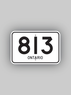 HWY 813 ROUTE MARKER - © Josh Anderchek