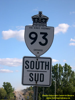 HWY 93 ROUTE MARKER - © Cameron Bevers
