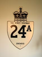King's Hwy 24A Sign - © Cameron Bevers