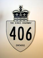 King's Hwy 406 Sign - © Cameron Bevers