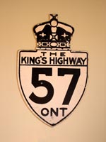 King's Hwy 57 Sign - © Cameron Bevers