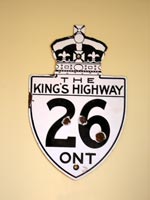 King's Hwy 26 Sign - © Cameron Bevers