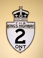 King's Hwy 2 Sign - © Cameron Bevers