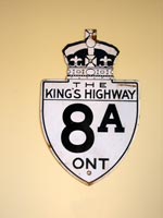 King's Hwy 8A Sign - © Cameron Bevers