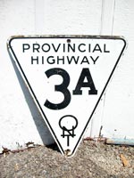 Provincial Hwy 3A Sign - © Cameron Bevers