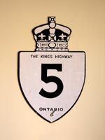 King's Hwy 5 Sign - © Cameron Bevers