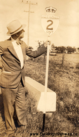Hwy 2 Sign Photo 1930