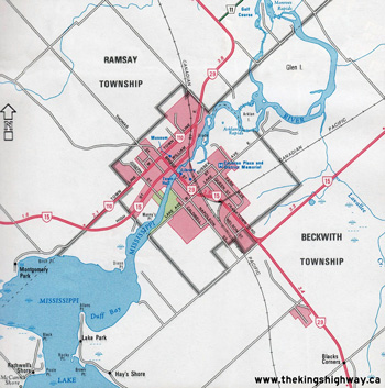 HWY 110 ROUTE MAP - 1953