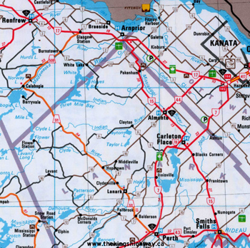 HWY 15 ROUTE MAP - 1986