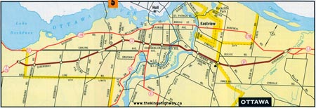 HWY 17B OTTAWA MAP - 1967