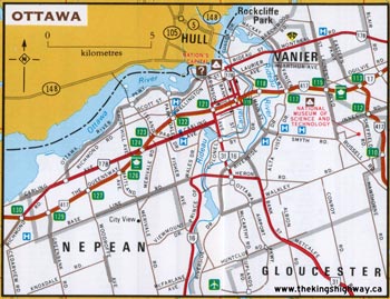HWY 17B OTTAWA MAP - 1982