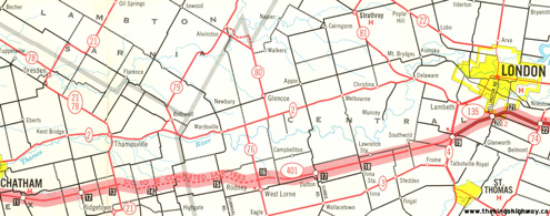 HWY 401 MAP - 1963B