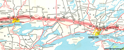 HWY 401 MAP - 1963G