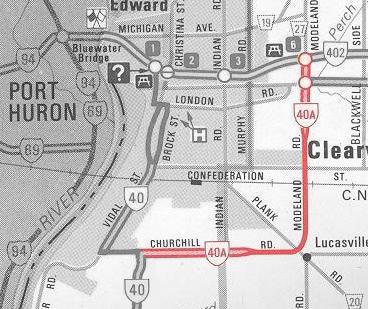 HWY 40A MAP