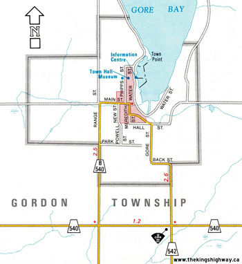 HWY 540B ROUTE MAP - 1992