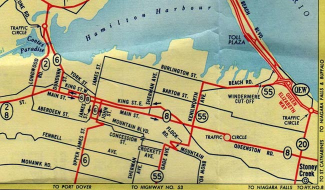 HWY 55 MAP - 1959