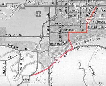 HWY 61B MAP